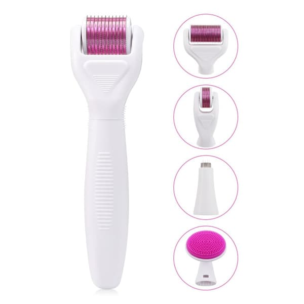 Titanium Microneedling Roller med utskiftbare hoder for ansikt og kropp