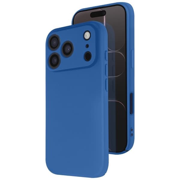 Etui til iPhone 17 Pro - AVIZAR - Fast Cover - Halvhård silikone - Soft-Touch - Blå Blå