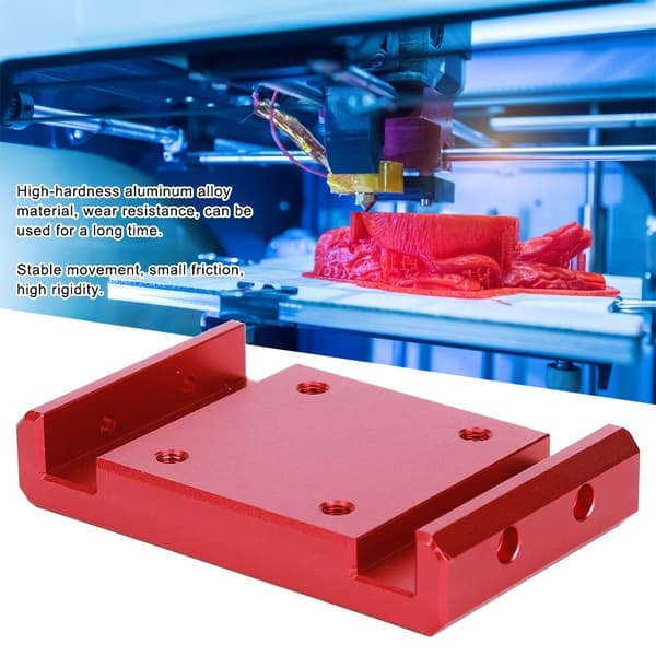Rød aluminiumslegering lineær glideblok til Anycubic DLP SLA 3D-printer opgraderingstilbehør