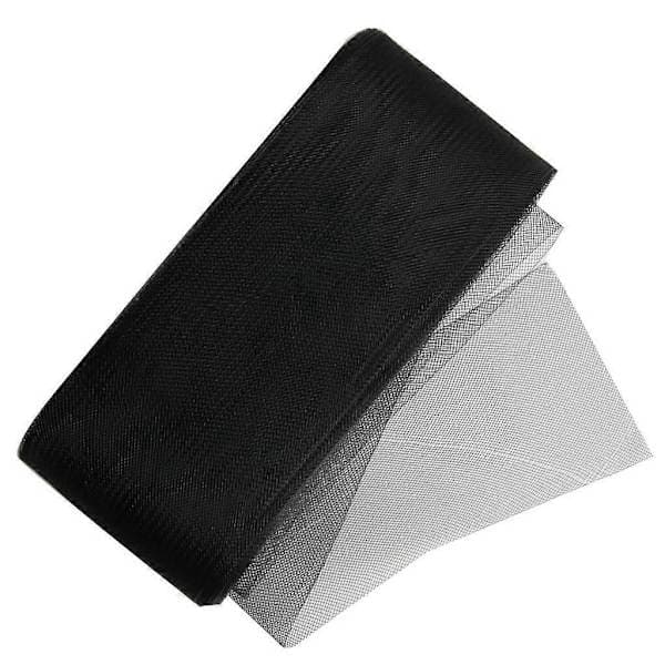 10 cm bred krinoline pandebånd hatte DIY til hårpynt sort