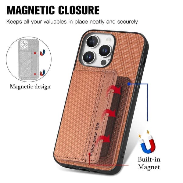 Kulfiberpung-etui til iPhone 16 Pro