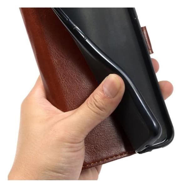 Zenfone 7 Pung Etui PU Læder 4-RUM Evry - Sort Sort