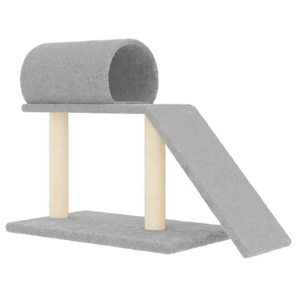 Maison Exclusive - Klorestativ med tunnel og stige lys grå 55,5 cm