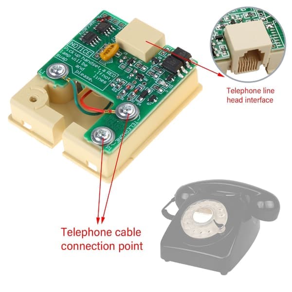 DTMF-omvandlare Pulsöverföring Dubbelton Multifrekvens Telefonmodul