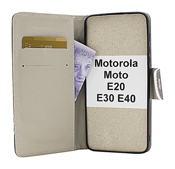 Designlompakko Motorola Moto E20 / E30 / E40