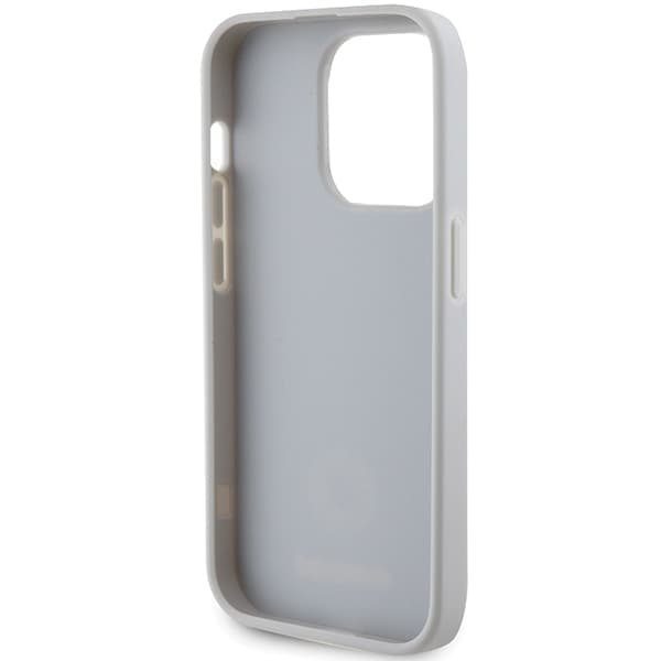 Guess Mobildeksel til iPhone 15 Pro 6.1 MagSafe Strass Metal Logo - Sølv