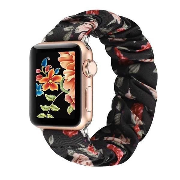 Apple Watch 38/40/41mm Elegant elastisk stoffrem Svart variant 2 Variant 2