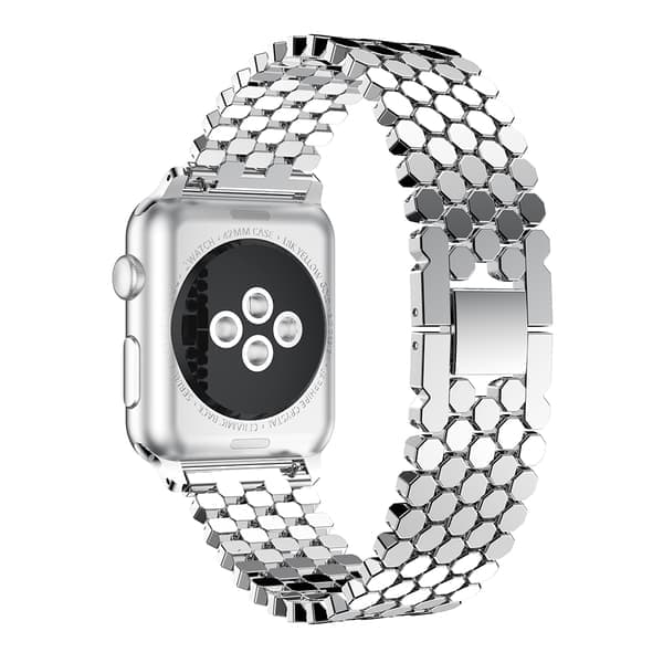 Stilig rustfritt stålbånd til Apple Watch 42mm (3/2/1) Svart