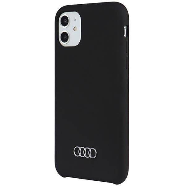 Audi silikondeksel til iPhone 11 / Xr - svart AU-LSRIP11-Q3/D1-BK