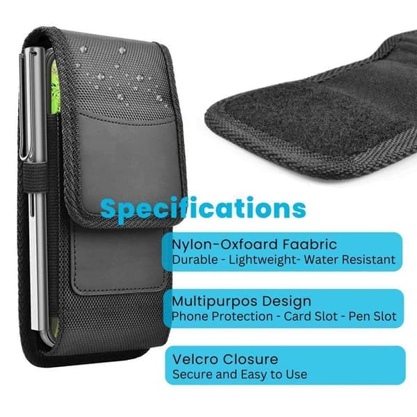 Hylster til HTC Desire 820 etui i sort Udendørs- og arbejds-etui Sort