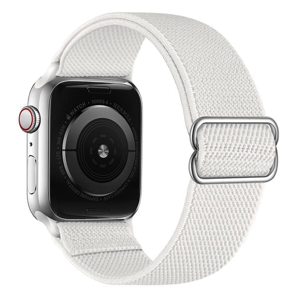 Elastisk nylonrem Apple Watch Ultra 3 49mm Hvid