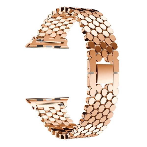 Stilig rustfritt stålbånd til Apple Watch 42mm (3/2/1) Svart