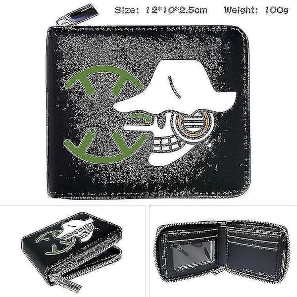 One Piece Animasjon Perifer Glidelås PU Lommebok #8