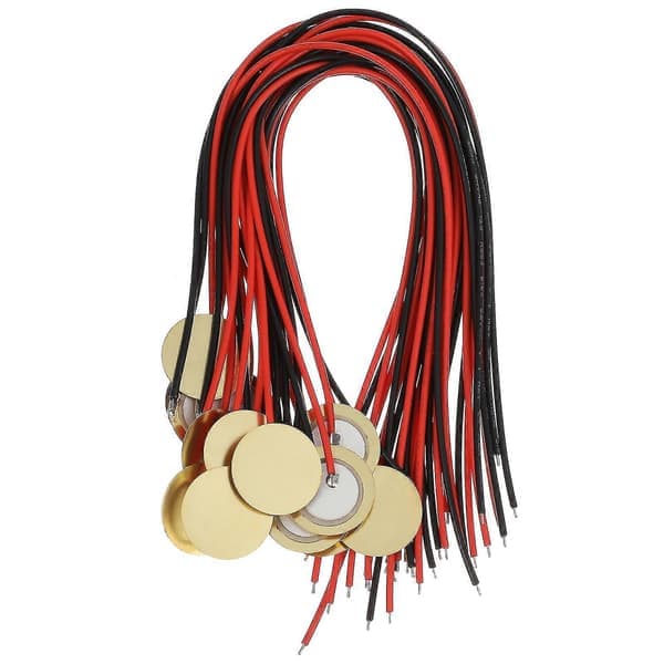 15 st Piezo Discs Akustiskt Instrument Pickup Piezoelektrisk Transducer Gitarrdelar