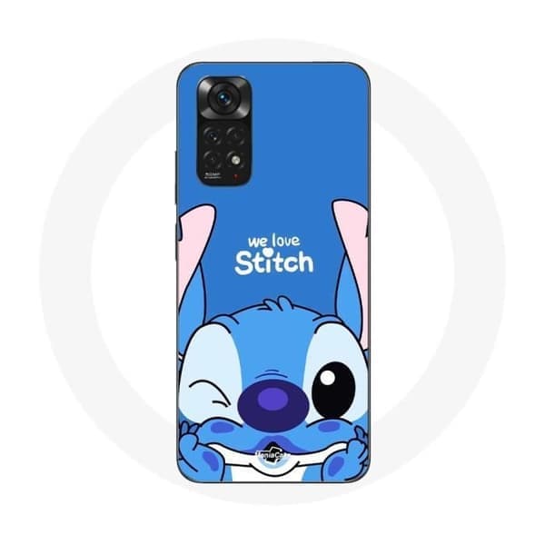Deksler - Xiaomi - Redmi Note 11 4G - Søt Stitch - Myk - Blå Blå
