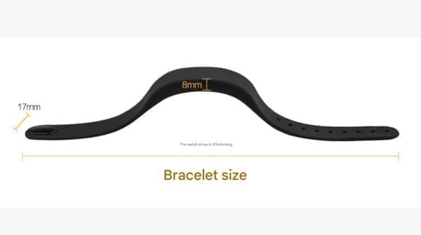2026 Nyt Søvn Vibrations Taljebånd Armbånd - Lydløs Vækkeur, Velegnet til Dybe Sovende, med Digitalt Display. Sort black