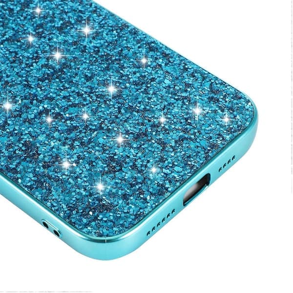 Glitterpulver TPU-etui til iPhone 15
