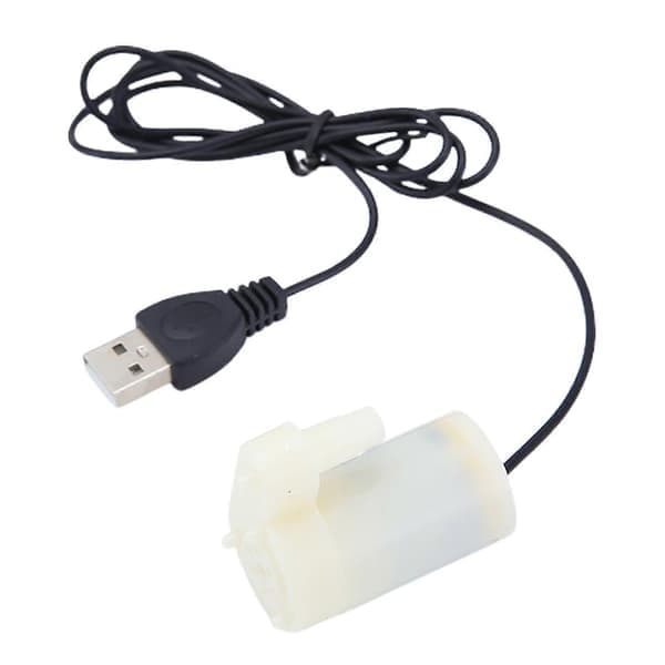 USB Lågspänning Liten Vattenpump Mångsidig Mikro Mini Dränkbar Pump Vit White