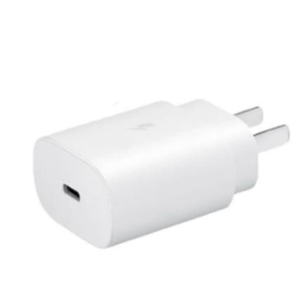 Type C-lader 25W PD USB C Vegglader Superrask Ladeblokk for Samsung Note10 S20 US-plugg Hvit