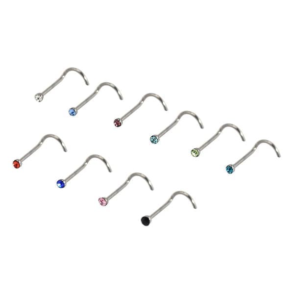 30 st/set näspiercing smycken, rostfritt stål