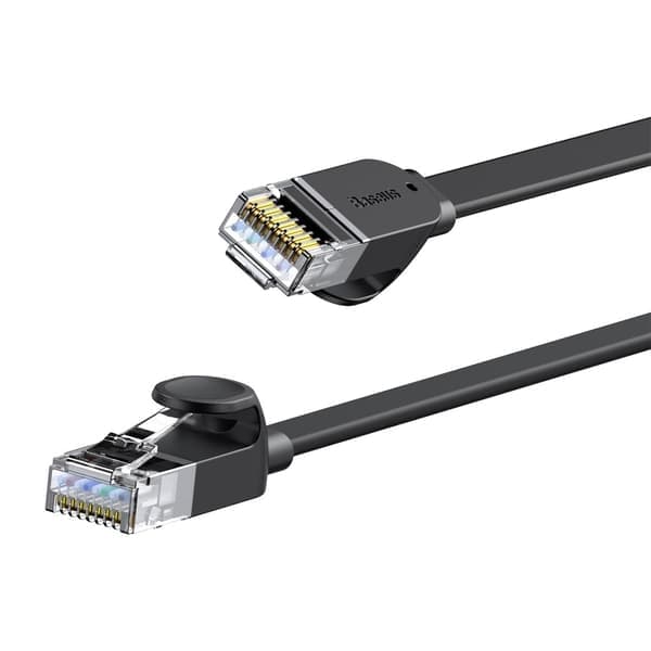 Baseus 1.5m Cat6 Fladt RJ45 Netværkskabel Sort