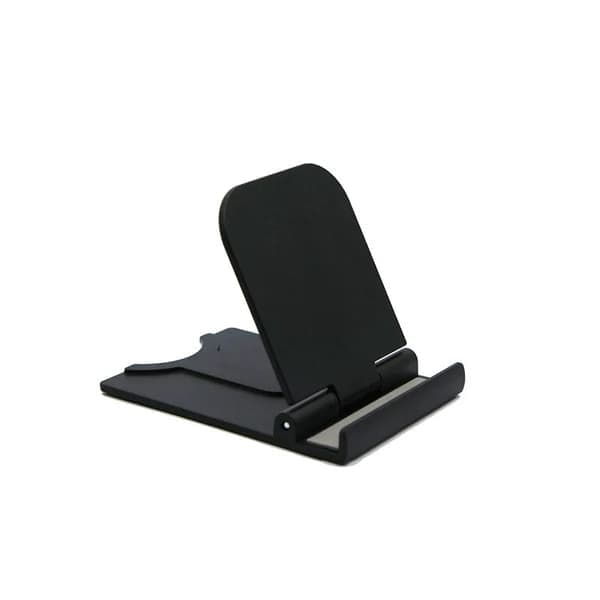 Universal justerbar foldbar skrivebordsholder til mobiltelefon og tablet sort