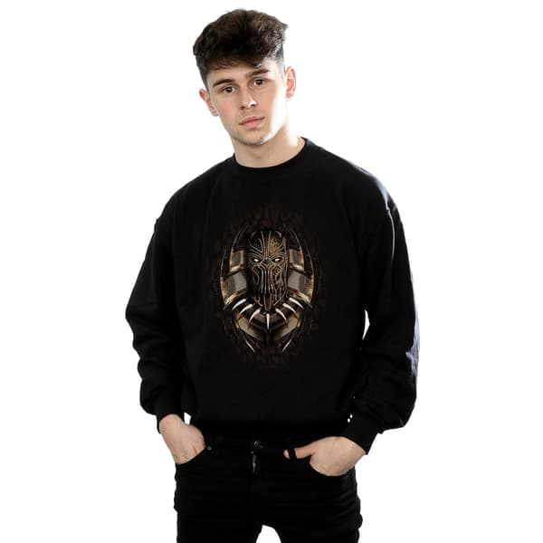 Marvel Herre Black Panther Gold Killmonger Genser S Svart S Black S