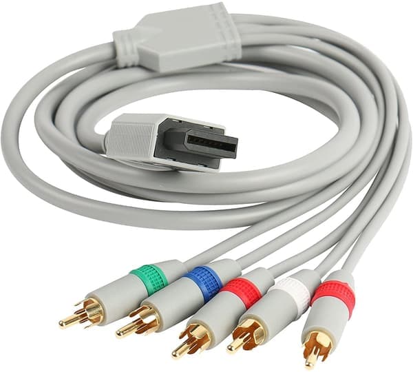 Wii Komponent RGB-kabel grå en storlek