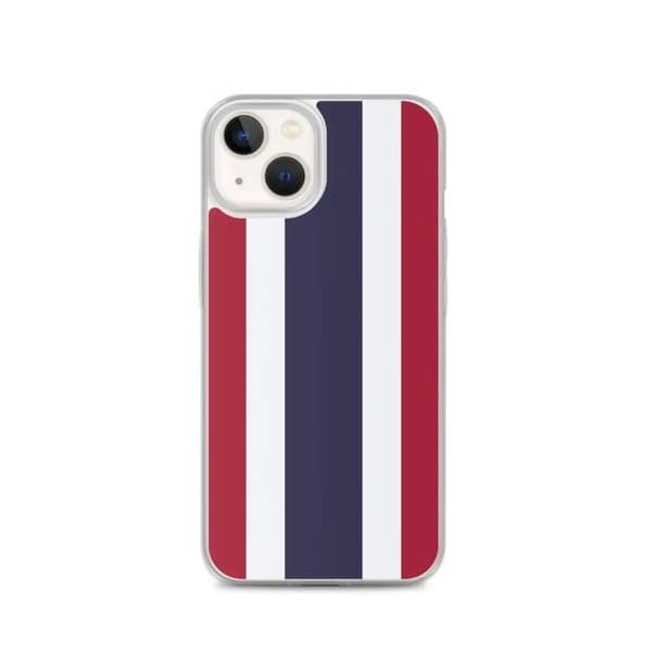 Cover - PIXEL SHAPE - iPhone 13 - Thailandsk Flag - Blød Silikone - Fuld Beskyttelse Thailandsk Flag