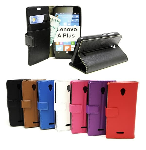 Standcase Lompakko Lenovo A Plus (A1010a20) Musta