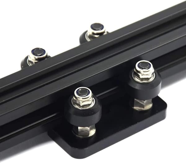 2 stk. aluminiumsprofilremskive til printerportalplade printerdele og tilbehør remskive til konstruktion