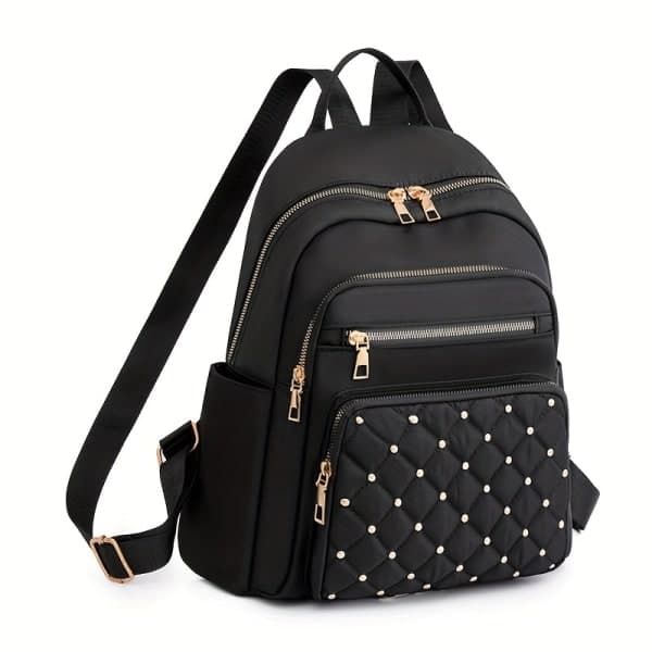 Printet Rejserygsæk Black