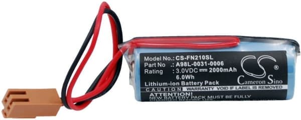 Batteri for Fanuc CNC 16/18-B etc