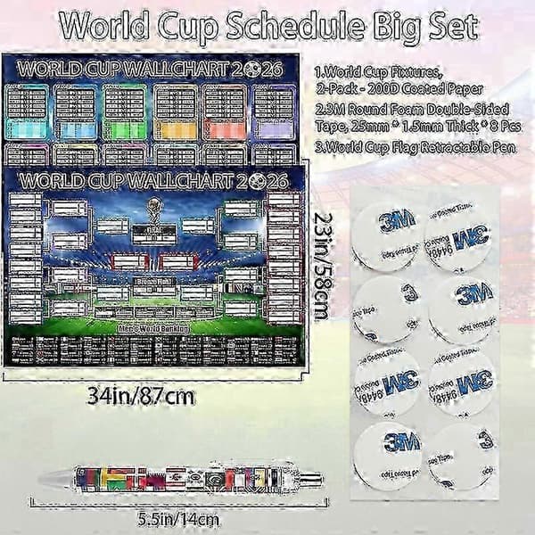VM 2026 Spelschema Affisch