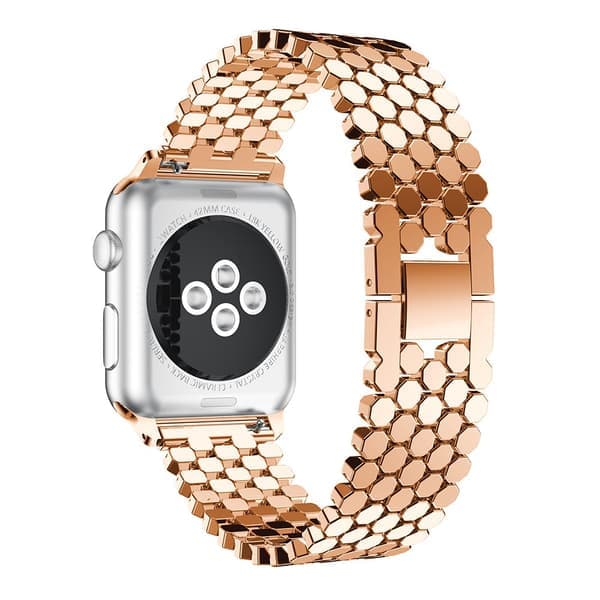 Stilig rustfritt stålbånd til Apple Watch 42mm (3/2/1) Svart