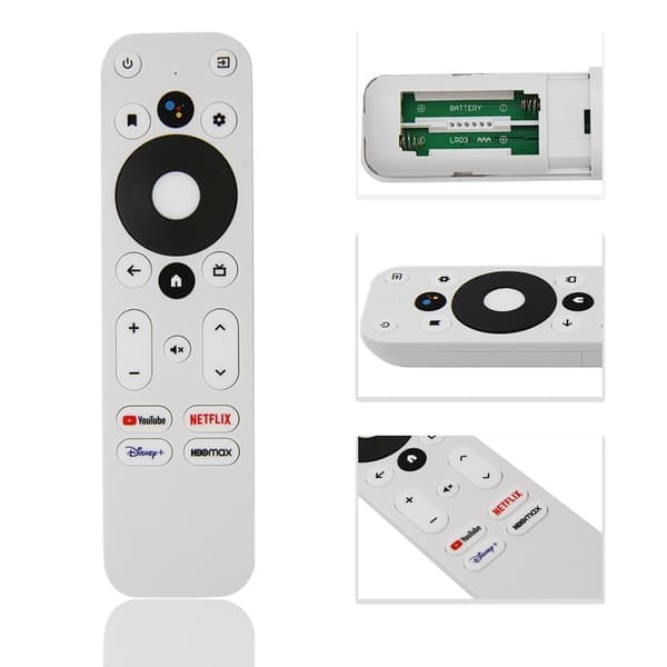 Kompatibel/KM2 Kompatibel KM2 4K-sertifisert stemme Android TV-boks_Superpresent Hvit