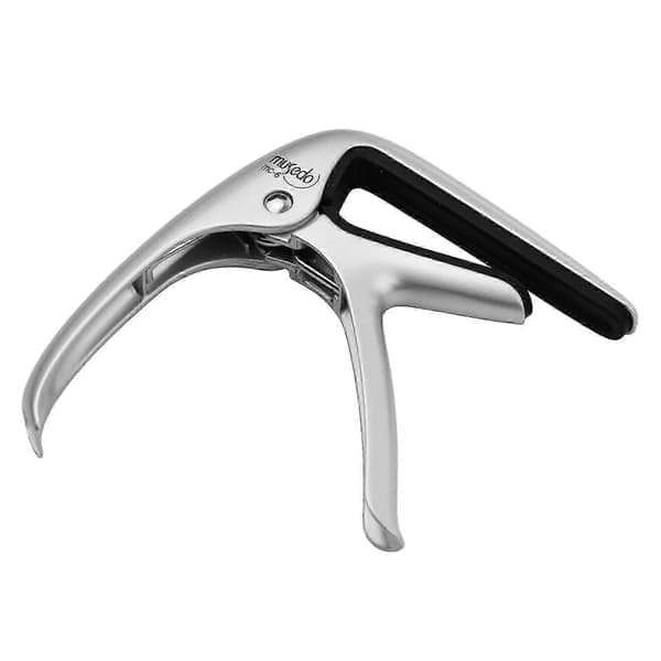 -6 Akustisk Gitarr Capo Snabbt Byte Aluminiumlegering med Integrerad Stallbultdragare för Klassisk Gitarr