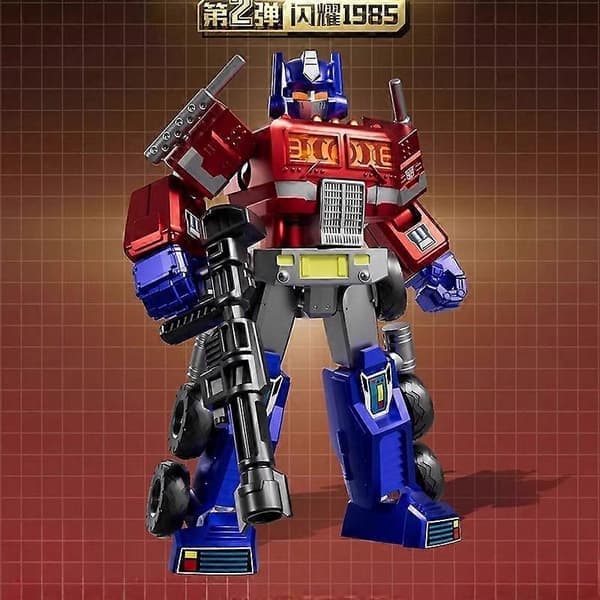 LED Lysende Versjon2 Shine1985 Transformers Overraskelsesboks Optimus Prime Robotleketøy Samleobjekt Modell Barnebursdagsgave A A