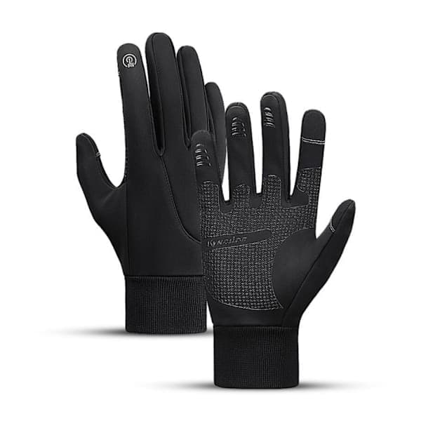 Kyncilor Sorte Vinterhandsker, Varme Touchscreen Handsker, Størrelse LL