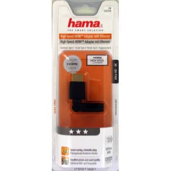 Adapter HDMI Rotasjon Hunn-Hann Gull Svart