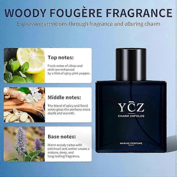 YCZ Eau de Toilette til Mænd 50ML[YJD] 2 stk