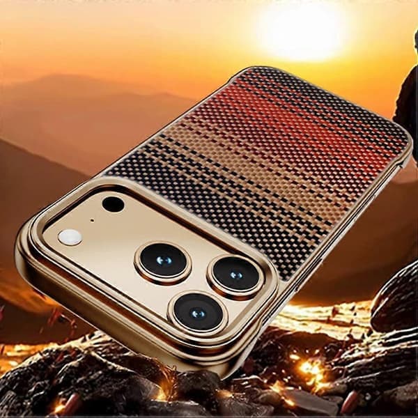 Slankt magnetisk deksel til iPhone 17 Pro Max/17 Pro/17 Air/17, telefondeksel i aramidfiber