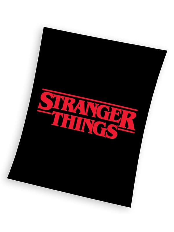 Stranger Things Logo Fleece Tæppe