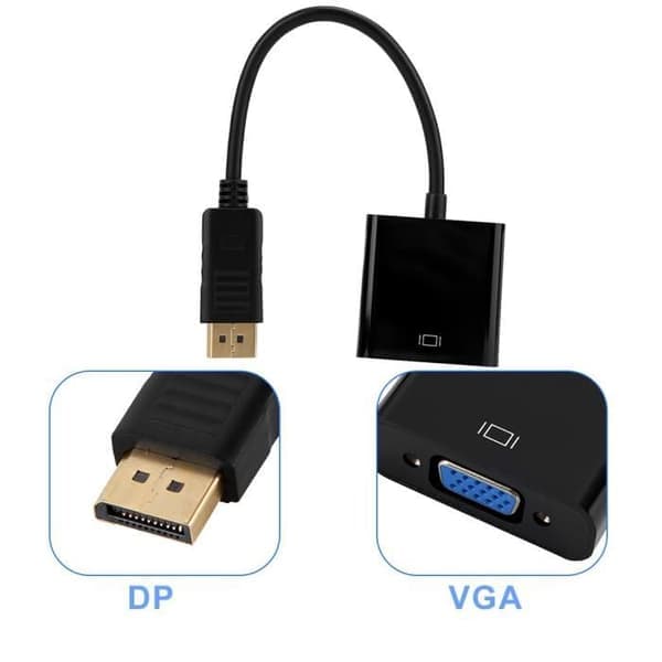 Eiffel 25cm 1080P DP - VGA videosignaalin siirtomuunninsovitinkaapeli