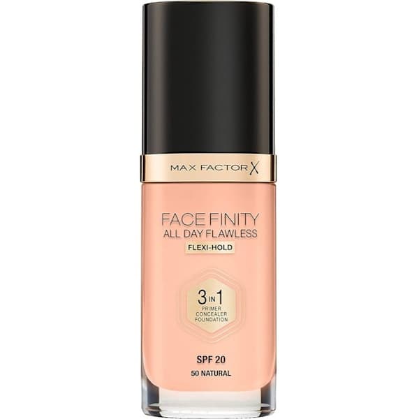 Max Factor Facefinity 3-i-1 Foundation 50 Natural Transparent