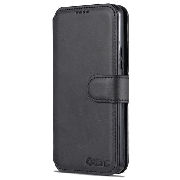 SKALO Samsung S22+ AZNS Premium Cut Pung Etui - Sort Sort Sort
