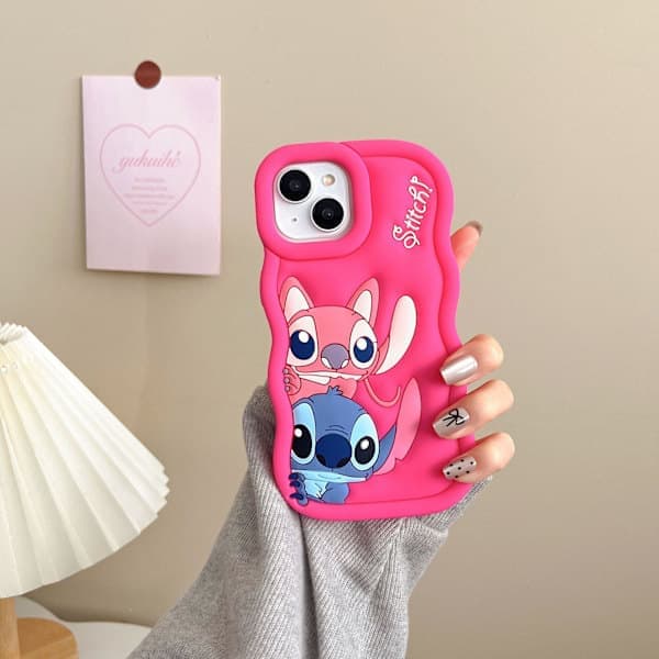 Stitch silikonecover - Til iPhone Lilla iPhone 12 Pro Max iPhone 12 Pro Max Lilla iPhone 12 Pro Max Lilla iPhone 12 Pro Max Purple