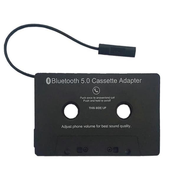 Bluetooth 5.0 bilstereo kassettebåndadapter til Aux til iPhone iPod MP3