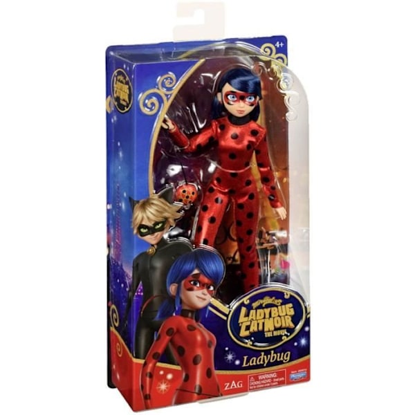 Bandai - Miraculous Ladybug and Cat Noir - Docka - Ladybug - Marinette - 26 cm ledad modedocka - P50014 Flerfärgad
