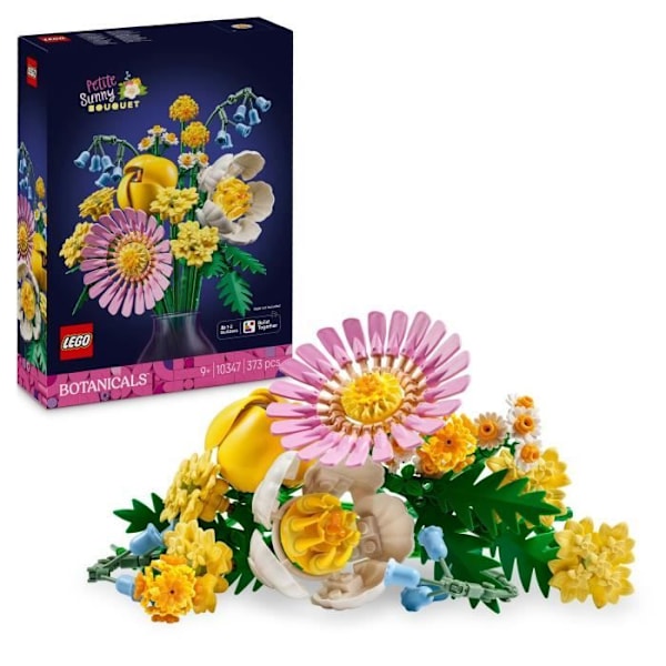LEGO Botanisk 10347 Liten solig bukett, Konstgjorda blommor, från 9 år Pastell